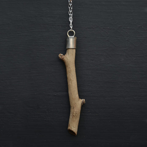 Wood Charm Necklace